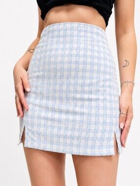 BRANDY MELVILLE plaid Mini Skirt